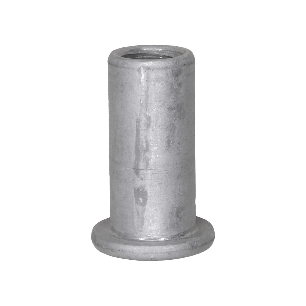 1/4"-20 Aluminum Large Flange Thin Sheet Nutsert Threads, 0.080"- 0.140" Grip