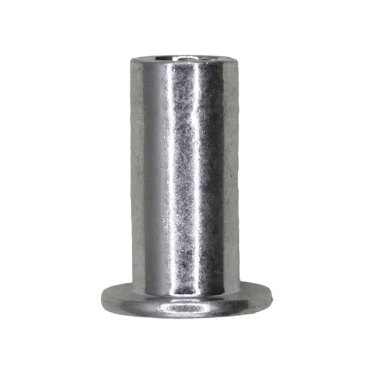#10-24 Large Flange Thin Sheet Steel Nutsert Threads, 0.010" - 0.080" Grip, Zinc