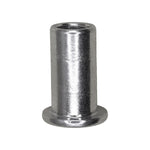 1/4"-20 Large Flange Thin Sheet Steel Nutsert Threads, 0.020" - 0.080" Grip, Zinc