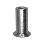 1/4"-20 Large Flange Thin Sheet Steel Nutsert Threads, 0.080"- 0.140" Grip, Zinc