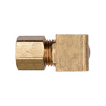 1/4" NPT Brass 90 Degree Male Compression Adapter Threads
