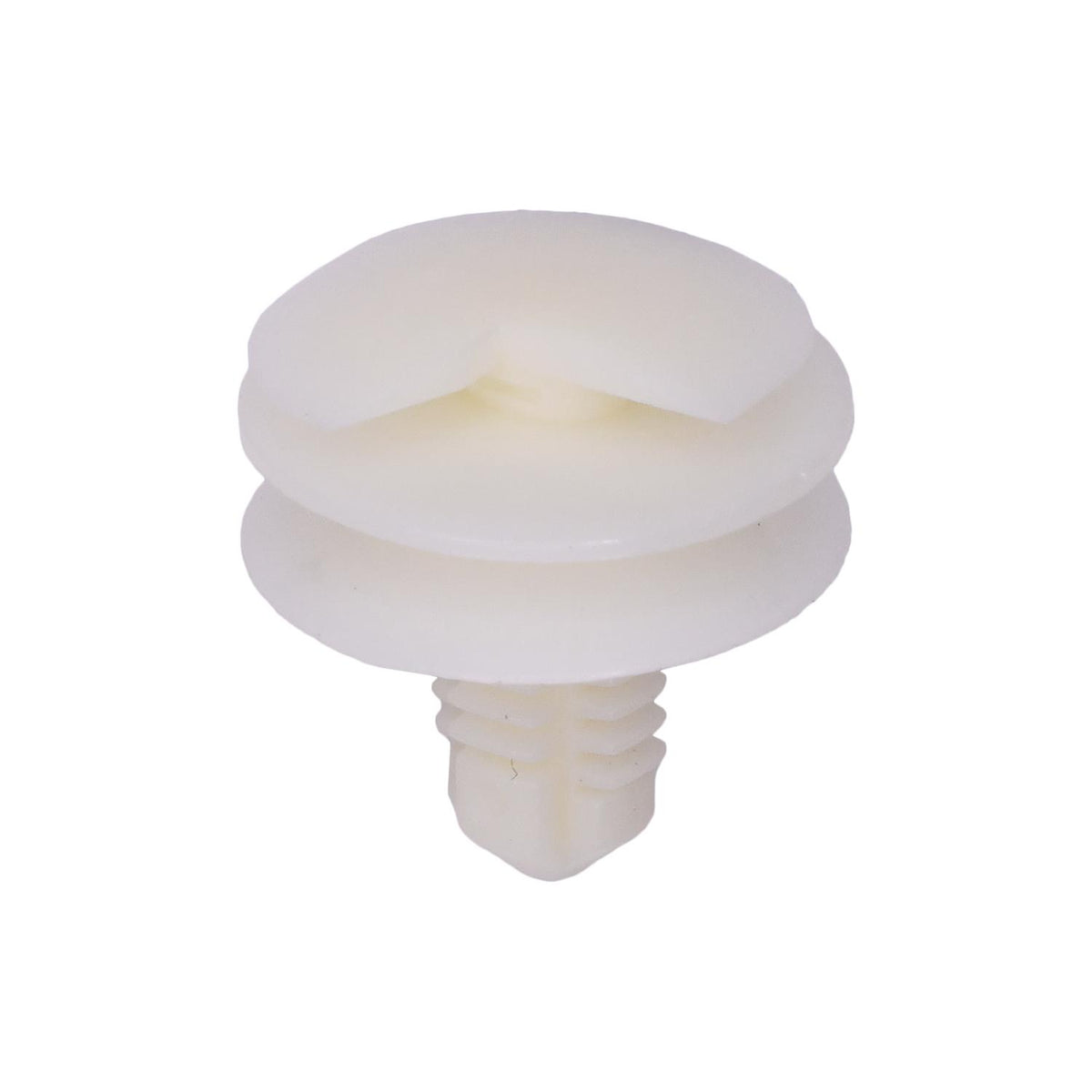 5/16"x1/2" White Nylon Triple Head Door Trim Panel And Headlight Christmas Tree Retainer, 3/4" Head