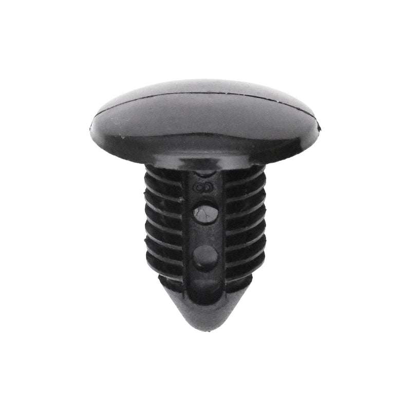 7/16"x13/16" Black Nylon Single Head Front End Stone Shield Christmas Tree Retainer, 7/8" Head