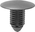 7/16"x13/16" Black Nylon Single Head Radiator Apron Panel Christmas Tree Retainer, 1" Head