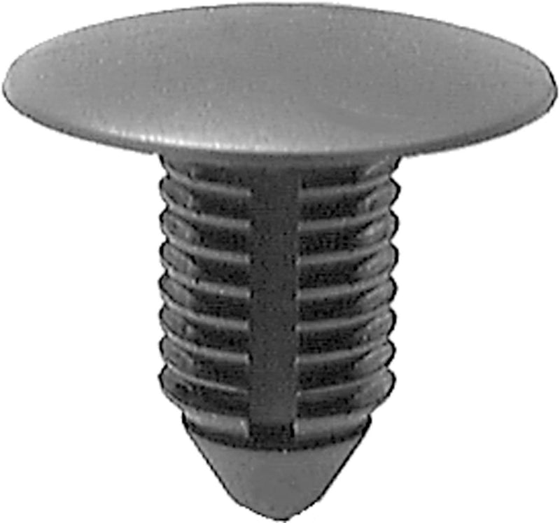 7/16"x13/16" Black Nylon Single Head Radiator Apron Panel Christmas Tree Retainer, 1" Head