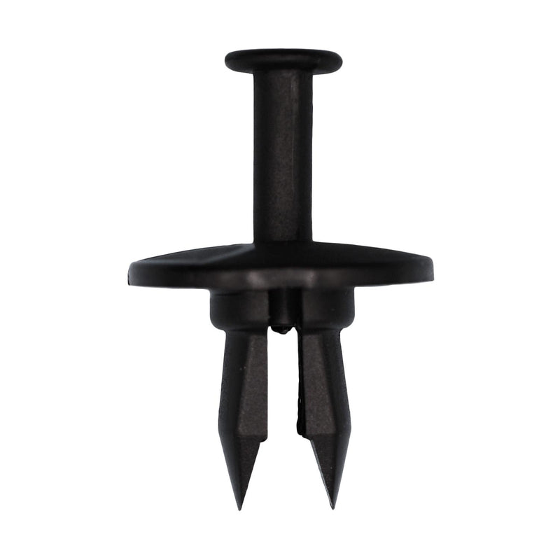 1/2"x3/4" Black Push-Type Fascia Retainer with Open End, 1" Head