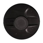 1/2"x3/4" Black Push-Type Fascia Retainer with Open End, 1" Head