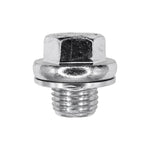 M14-1.5x11mm Oil Drain Plug Short Body with Gasket, Zinc