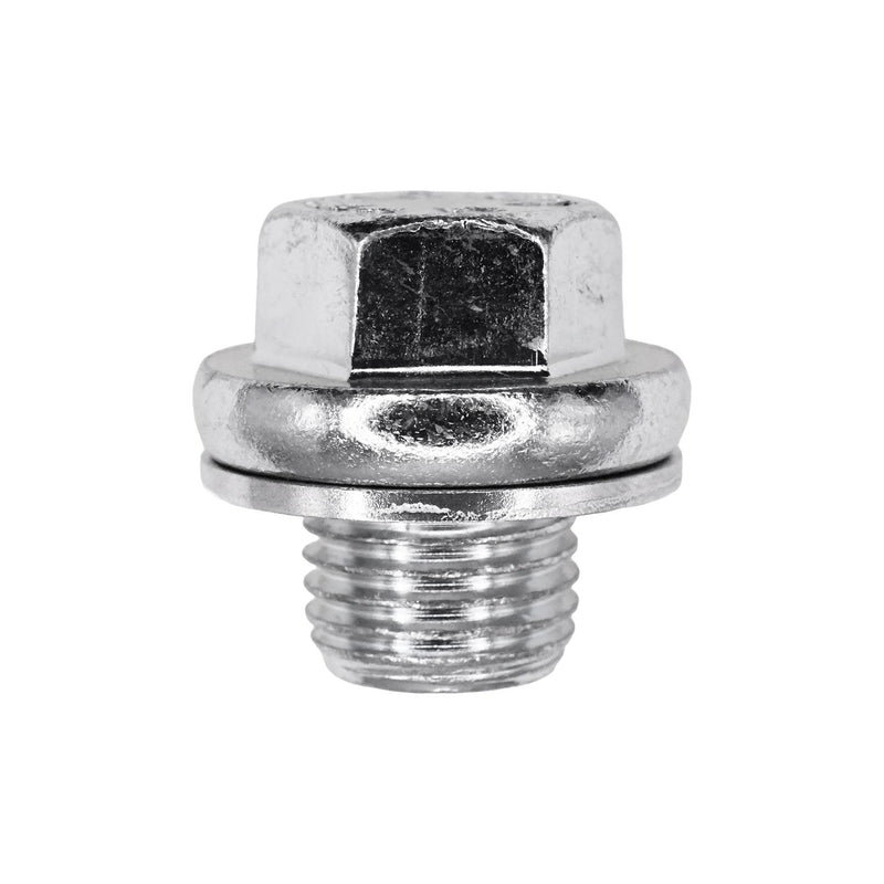 M14-1.5x11mm Oil Drain Plug Short Body with Gasket, Zinc