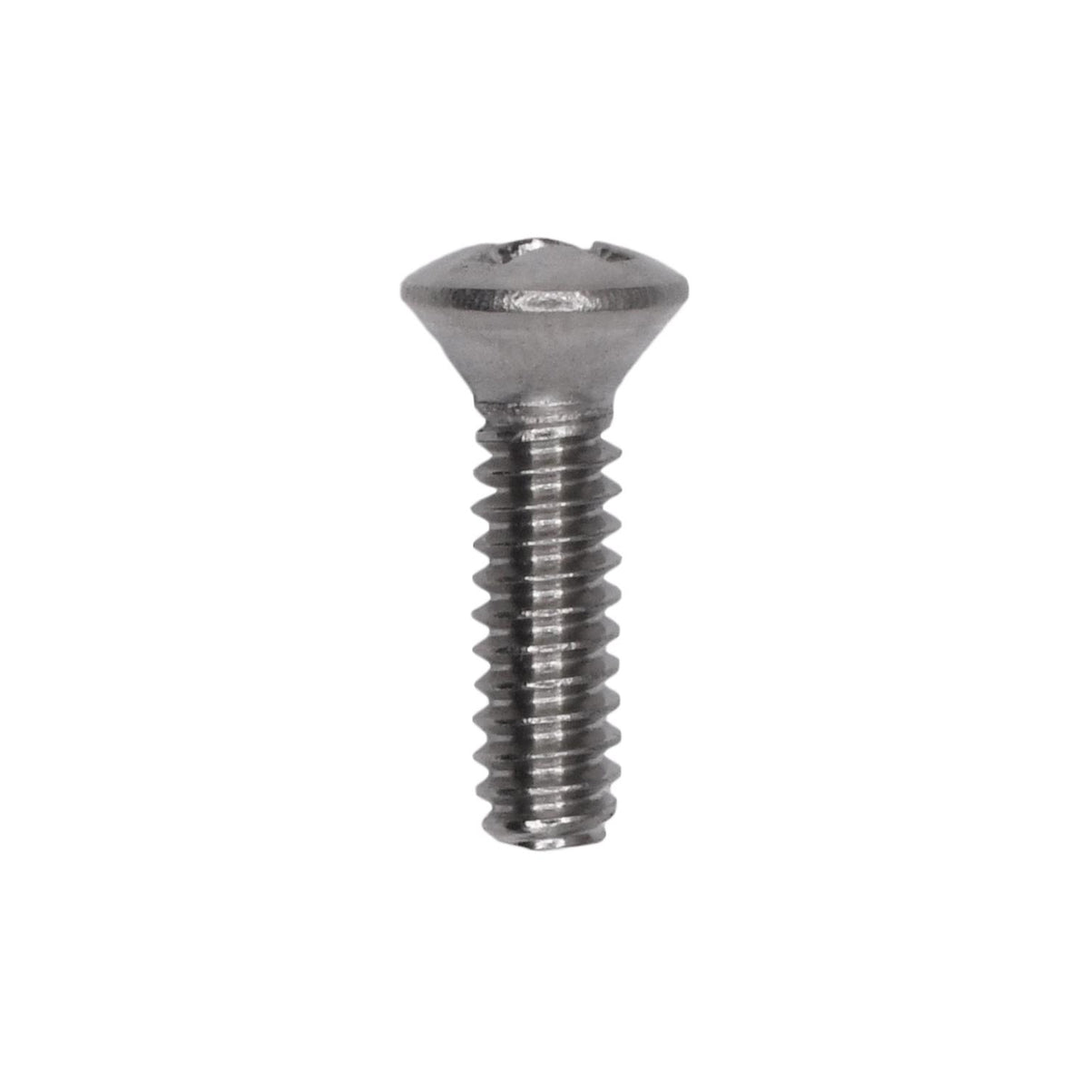 #6-32x1/2" Phillips Oval Head Machine Screw, Zinc
