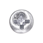 #8-32x1/2" Phillips Oval Head Machine Screw, Zinc
