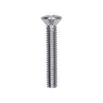 #8-32x1" Phillips Oval Head Machine Screw, Zinc