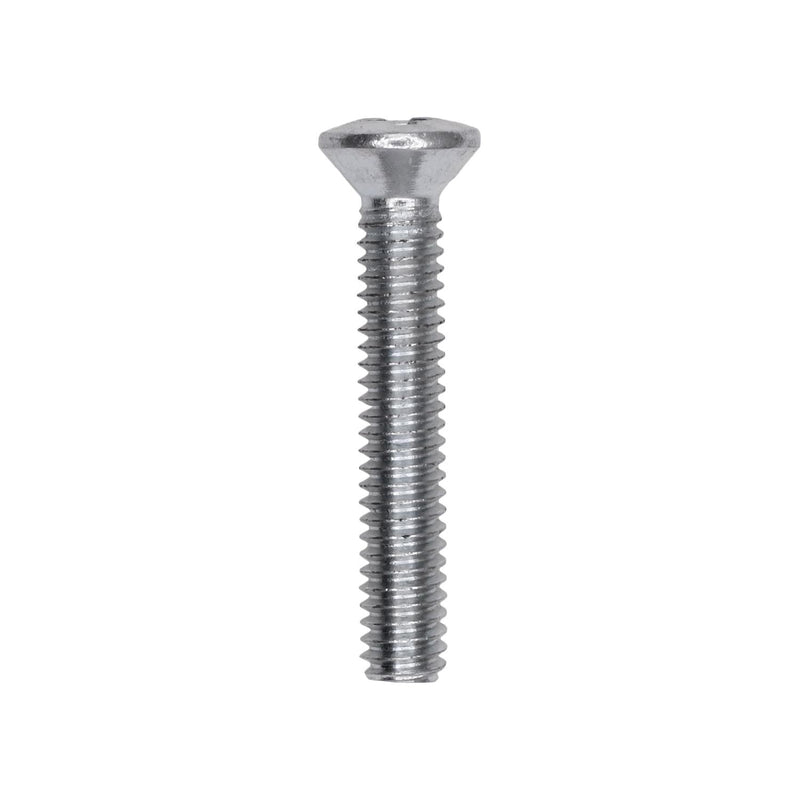 #8-32x1" Phillips Oval Head Machine Screw, Zinc