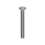 #8-32x1-1/4" Phillips Oval Head Machine Screw, Zinc