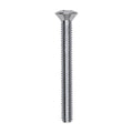#8-32x1-1/2" Phillips Oval Head Machine Screw, Zinc