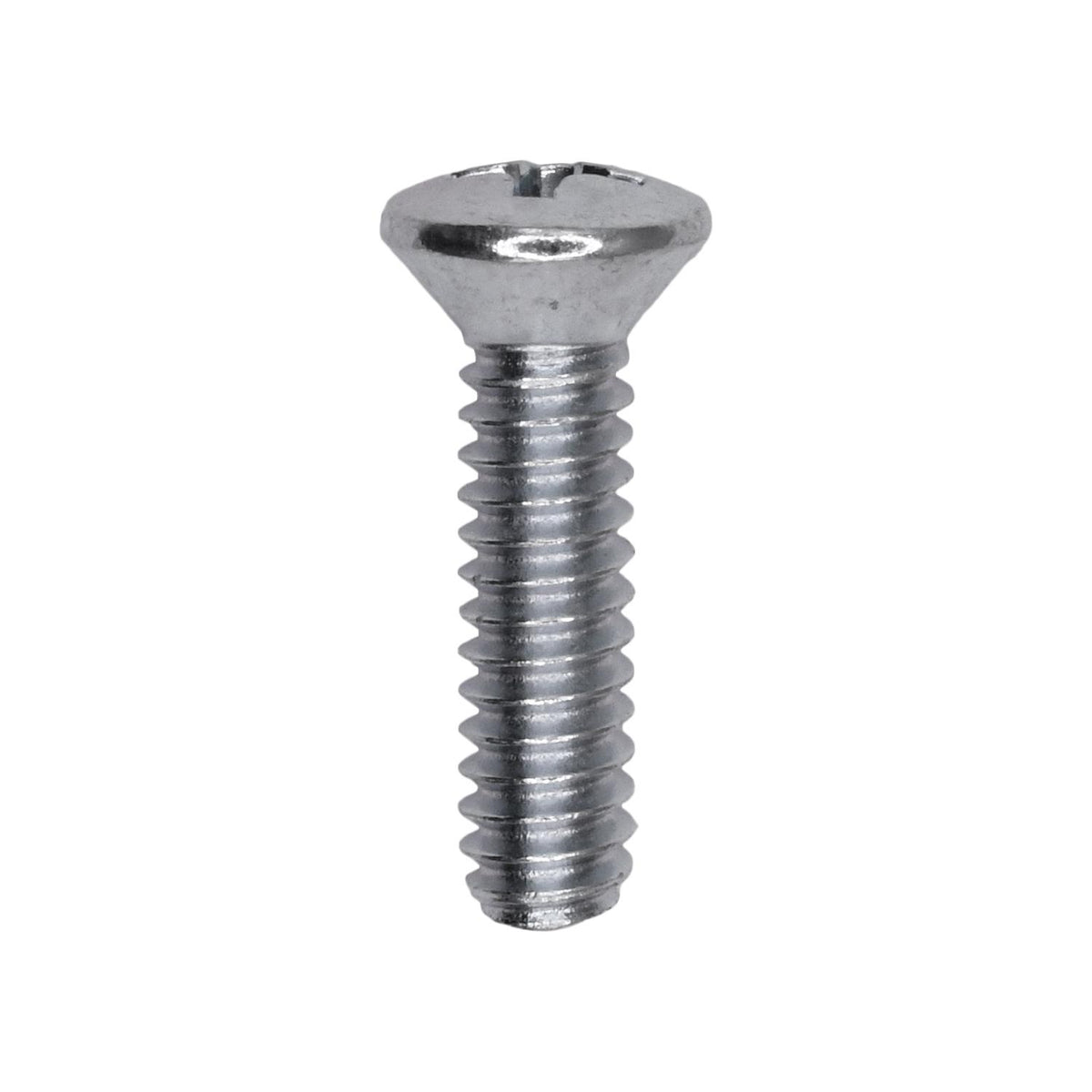 #10-24x3/4" Phillips Oval Head Machine Screw, Zinc