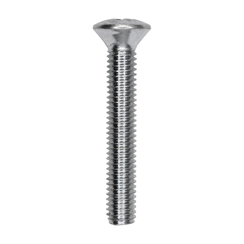 #10-32x1-1/4" Phillips Oval Head Machine Screw, Zinc