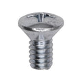 1/4"-20x1/2" Phillips Oval Head Machine Screw, Zinc