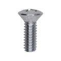 1/4"-20x3/4" Phillips Oval Head Machine Screw, Zinc