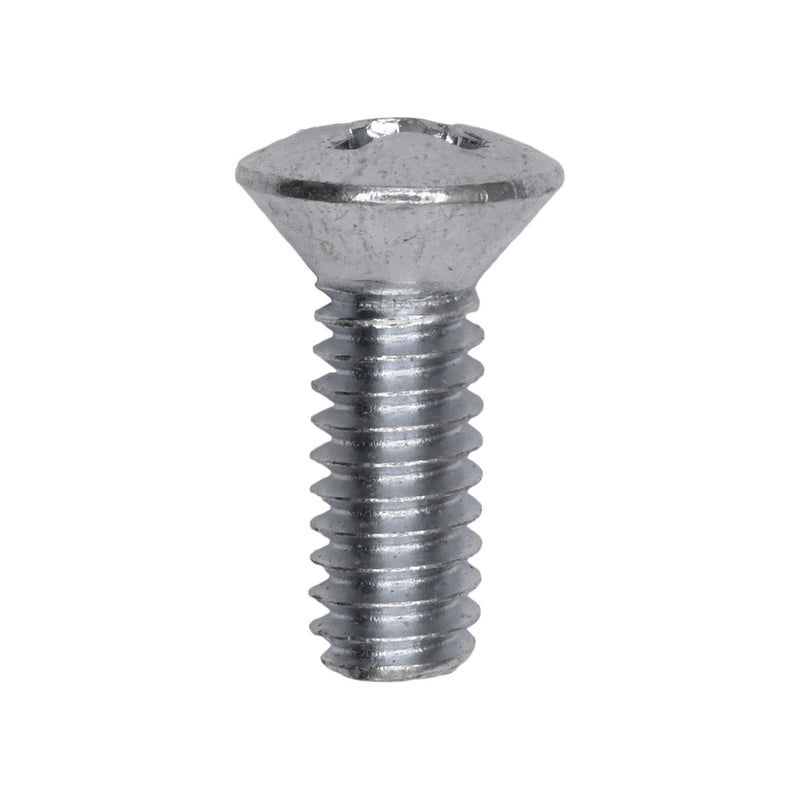 1/4"-20x3/4" Phillips Oval Head Machine Screw, Zinc
