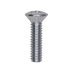 1/4"-20x1" Phillips Oval Head Machine Screw, Zinc