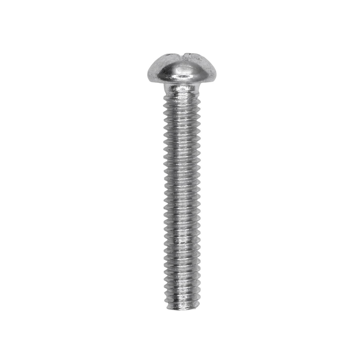 #8-32x1" Phillips Round Head Machine Screw, Zinc