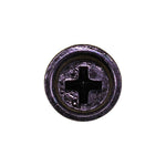 #8-18x1/2" Phillips Truss Head Flat Washer Tapping Screw, Type 2 Self-Drilling Tek, 13/32" Washer, Black Zinc