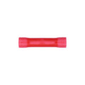 Red Copper Vinyl Insulator Butt Connector 22-18 Gauge Same As, Electro Tin Plated