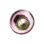 #10x3/4" Indented Hex Head SEMS Tapping Screw, Type A/AB, 19/32" Washer, Yellow Zinc Dichromate