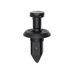 10mmx10mmx20mm Black Push-Type Front Bumper Fascia Retainer with Closed End, 20mm Head