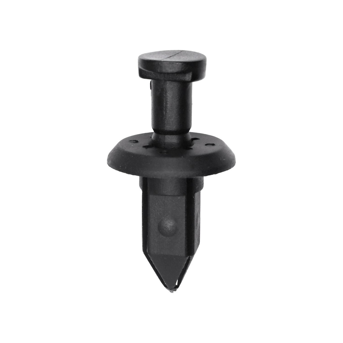 10mmx10mmx20mm Black Push-Type Front Bumper Fascia Retainer with Closed End, 20mm Head