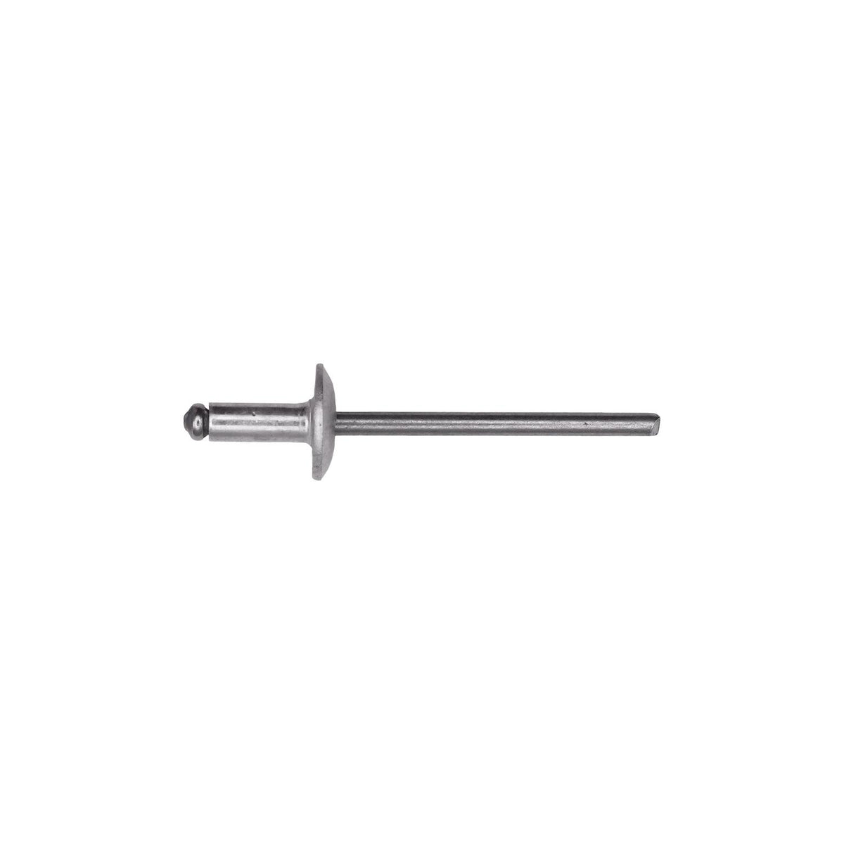1/8" Multi-Purpose Rivet, 1/8"-3/16" Grip, Aluminum Body, Steel Mandrel