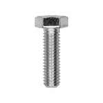 M6-1.0x20mm Hex Head Metric Cap Screw, Zinc