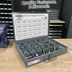 Inch Stainless Steel Serrated Hex Flange Bolts & Lock Nuts Assortment - 371 PCS