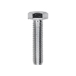 M6-1.0x25mm Hex Head Metric Cap Screw, Zinc
