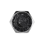 M8-1.25x16mm Hex Head Metric Cap Screw, Zinc
