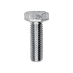 M8-1.25x25mm Hex Head Metric Cap Screw, Zinc