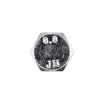M8-1.25x25mm Hex Head Metric Cap Screw, Zinc