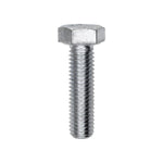 M8-1.25x30mm Hex Head Metric Cap Screw, Zinc
