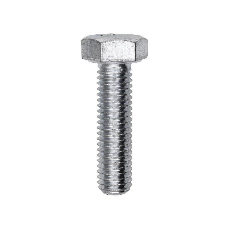 M8-1.25x30mm Hex Head Metric Cap Screw, Zinc