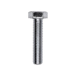 M8-1.25x35mm Hex Head Metric Cap Screw, Zinc