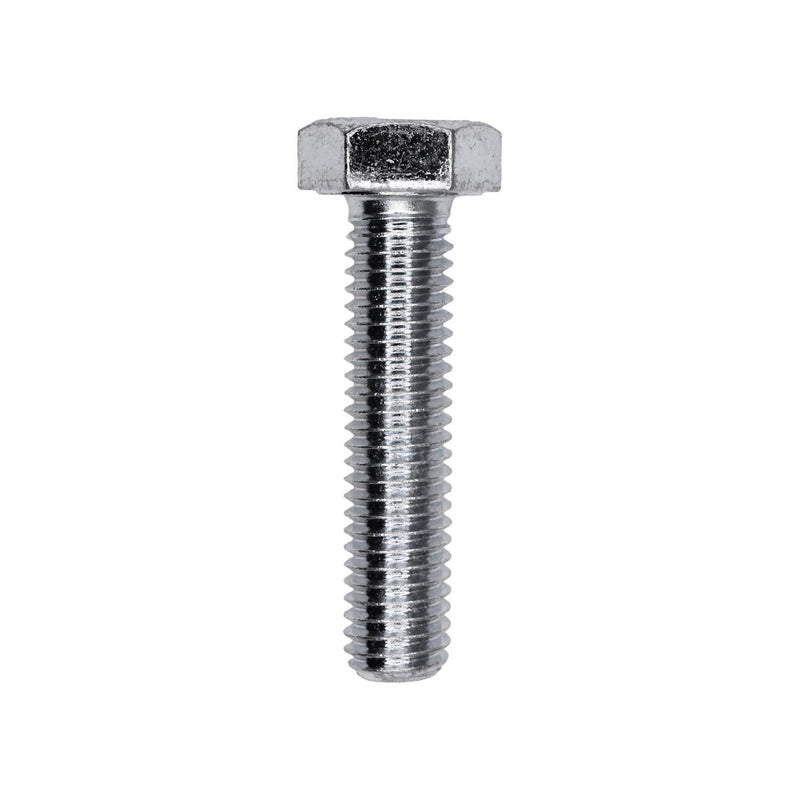 M8-1.25x35mm Hex Head Metric Cap Screw, Zinc
