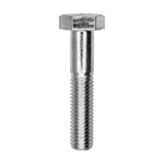 M10-1.5x50mm Hex Head Metric Cap Screw, Zinc