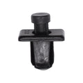 6mmx6mmx8mm Black Nylon Push-Type Retainer with Open End, 8mmx12mm Head