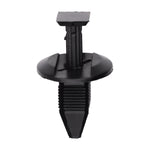 6.3mmx6.3mmx18mm Black Push-Type Front Bumper Stone Deflector Retainer with Closed End, 18mm Head