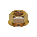 #10-24 Hex - Sems Free Spinning Washer Nut, 3/8" Washer, Yellow Zinc Chromate