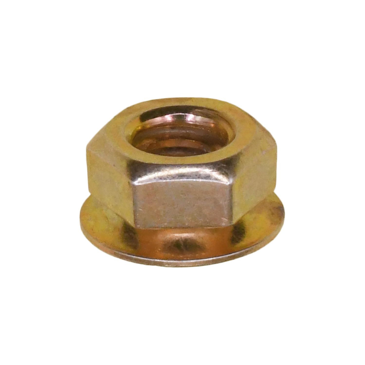 #10-24 Hex - Sems Free Spinning Washer Nut, 3/8" Washer, Yellow Zinc Chromate