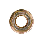 #10-24 Hex - Sems Free Spinning Washer Nut, 3/8" Washer, Yellow Zinc Chromate