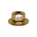 M6-1.0 Free Spinning Washer Nut, 19mm Washer, Yellow Zinc Chromate