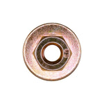 M6-1.0 Free Spinning Washer Nut, 19mm Washer, Yellow Zinc Chromate